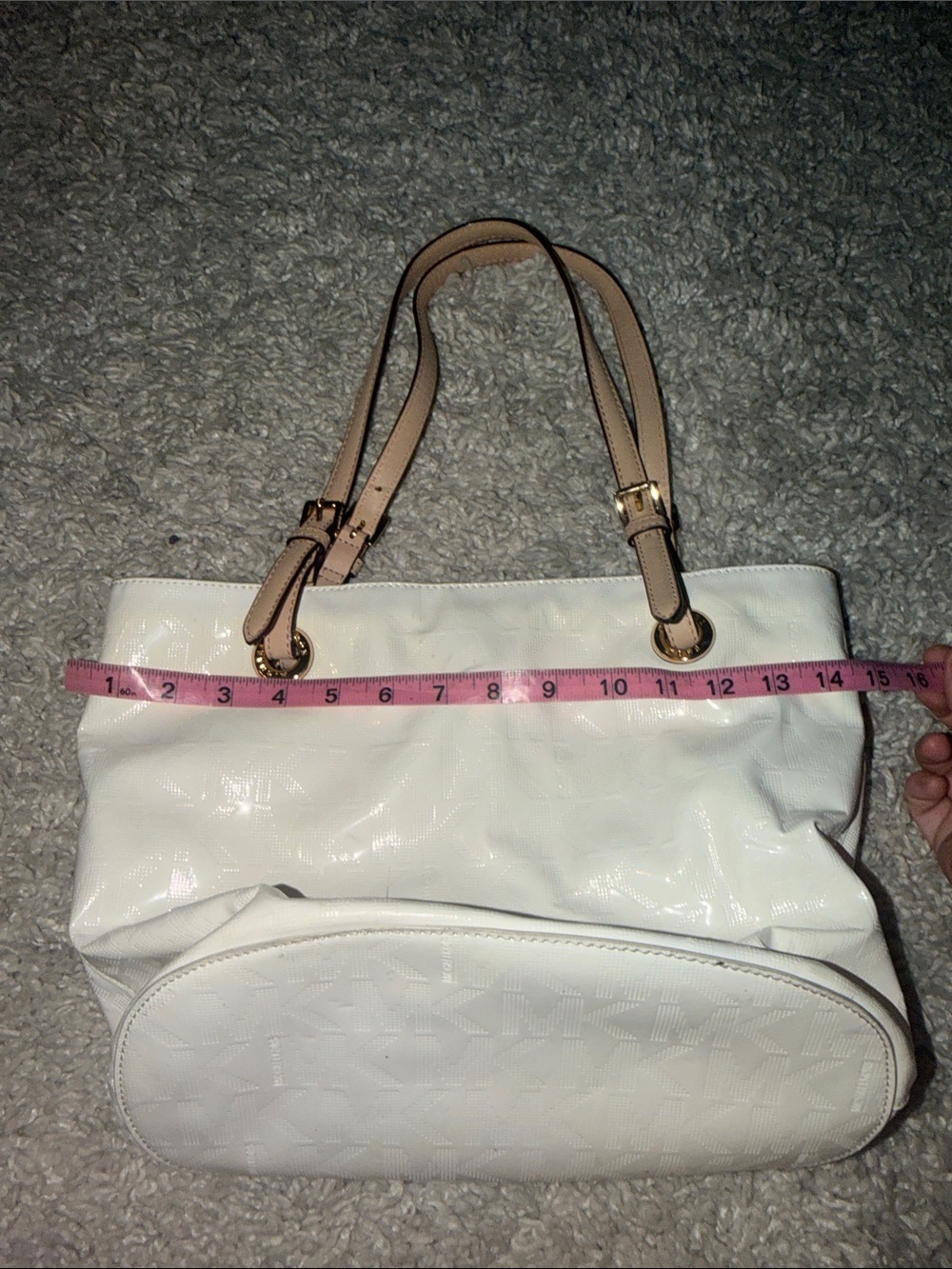 Michael Michael Kors Women’s Tote Bag with Tan Handles - Picture 11 of 12